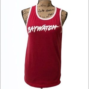 Baywatch Tank Red White Beach Patrol SzS
